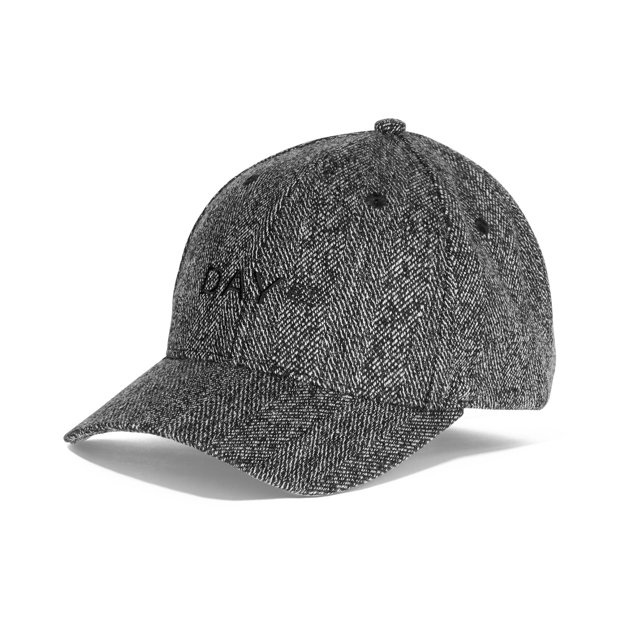 Day Woolen Herringbone kasket - sort